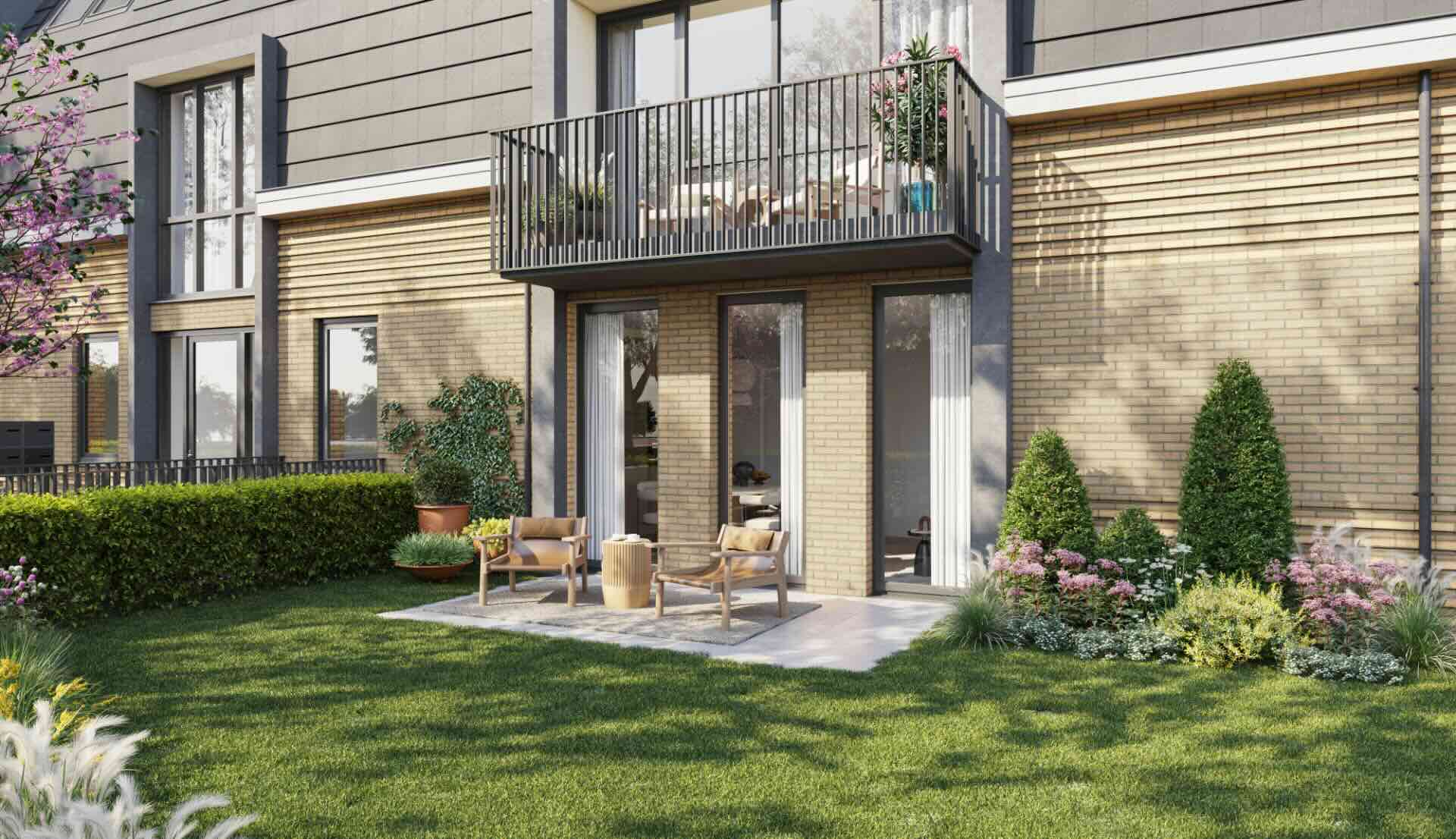 Beautiful garden exterior